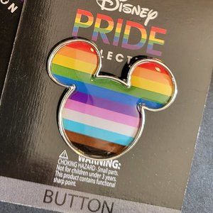 Mickey Silhouette Disney Pride Collection Collectable Button, NWT